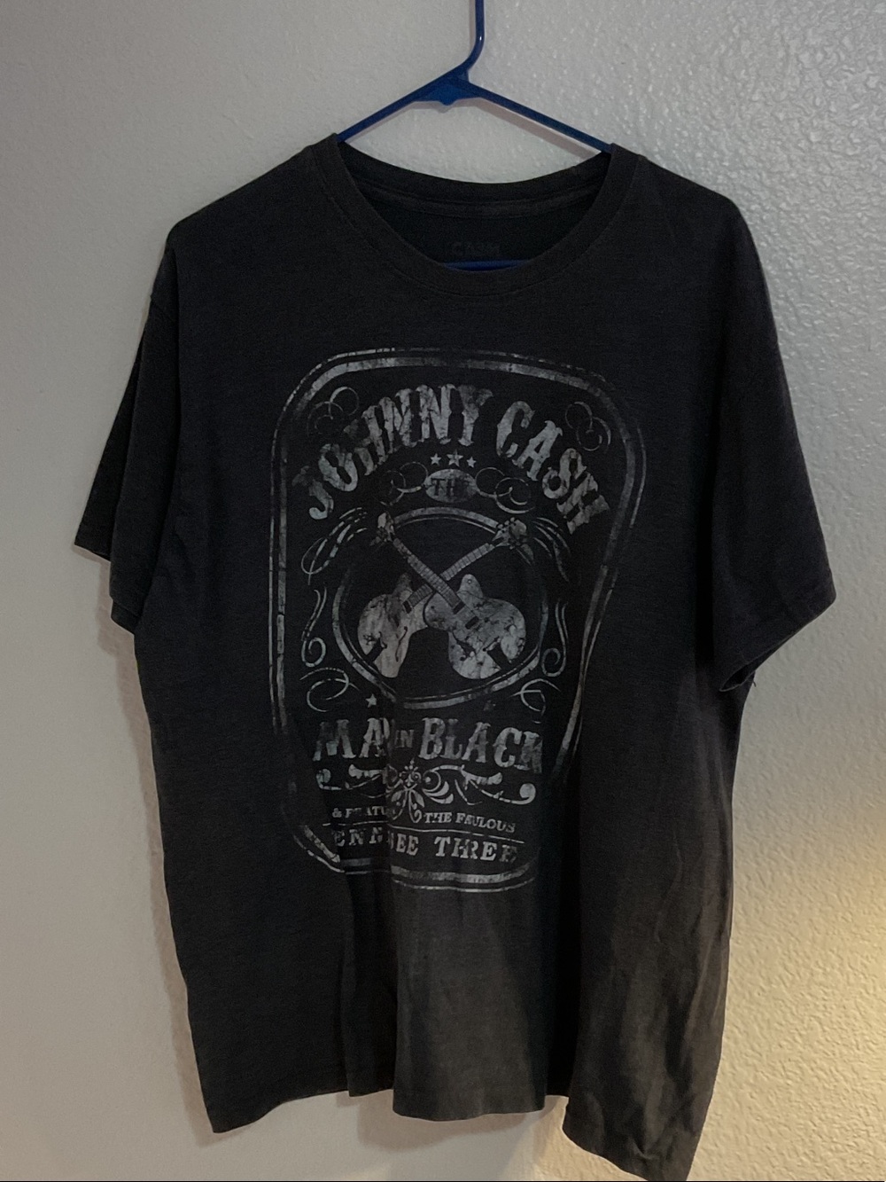 Johnny Cash Black Graphic Tee - Men